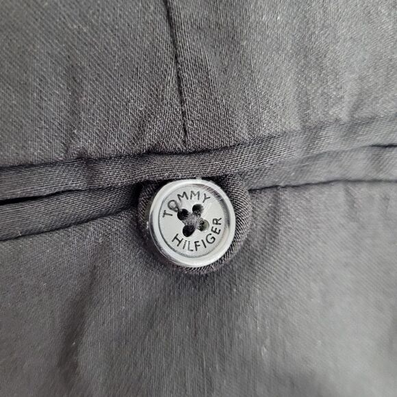 VINTAGE Y2K trouser Tommy Hilfiger black stretch bootcut pant 14 - Picture 2 of 7